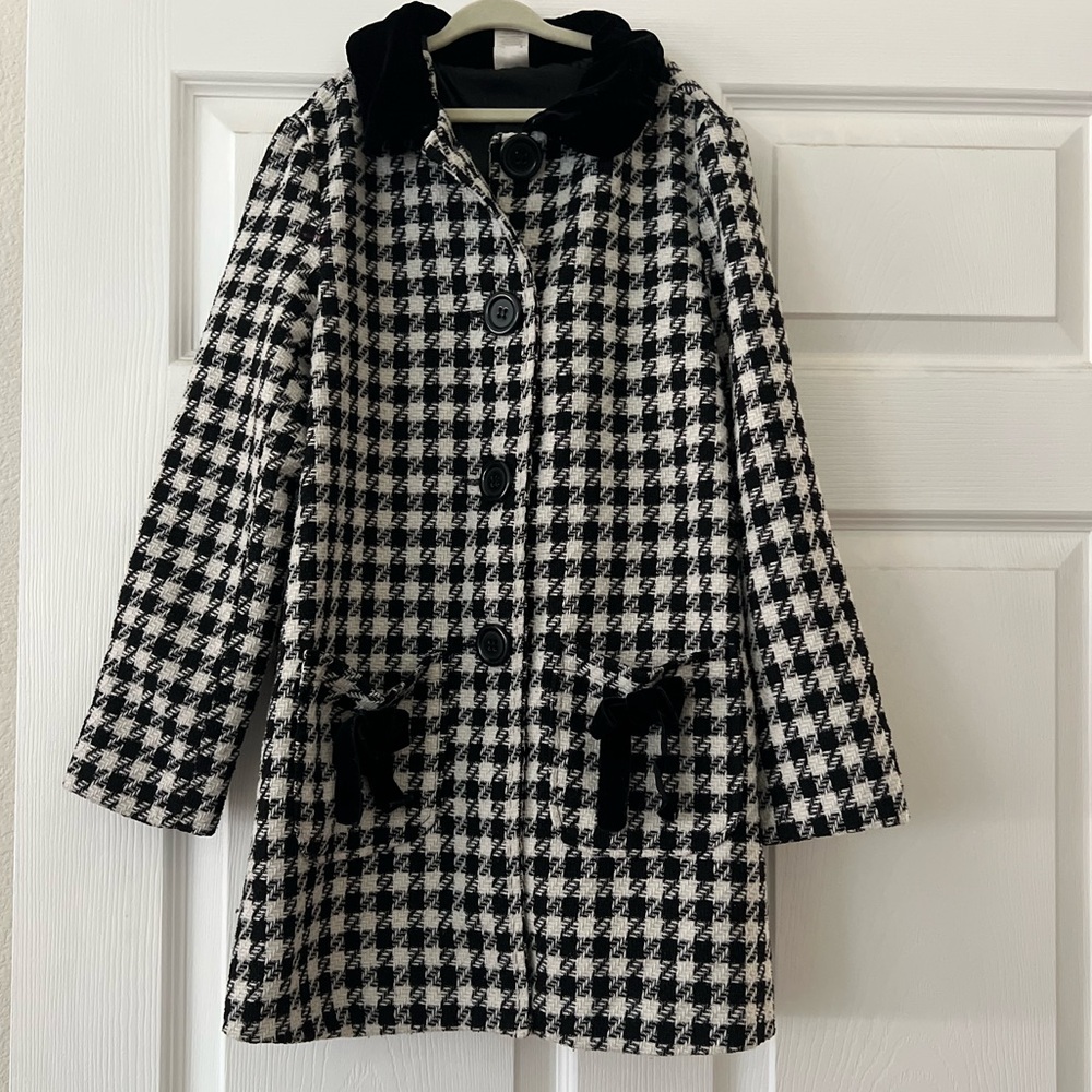 Avon Stylish Black and White Kids Coat